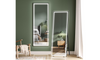 Dripex LED Full Length Floor Standing Mirror, 140x50CM Wall Mounted Mirror with Dimming & 3 Color Lighting for Bedroom