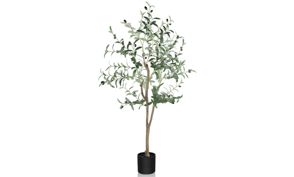 YOLEO Artificial Olive Tree Tall Faux Silk Olive Plant Lifelike Fake Tree for Home Office Indoor Decor