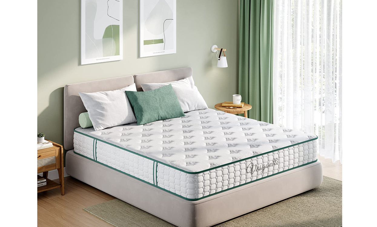 Vesgantti 5FT King Size Mattress, 9.8 Inch Pocket Sprung Mattress King