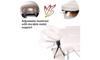 Vesgantti Portable Massage Bed Table - 3-Section Aluminium Foldable Beauty Couch for Reiki Therapy Treatment Salon Healing - Metal Headrest Support/with Carry Bag