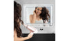 Dripex LED Bathroom Mirror with Demister Pad, Wall Mounted, Horizontal/Vertical Installation