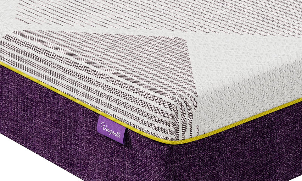 Vesgantti Gel Memory Foam Mattress with CertiPUR-US Certified Foam for Pressure Relief & Cooling Comfort - Medium, Grape Purple 16-18-20CM