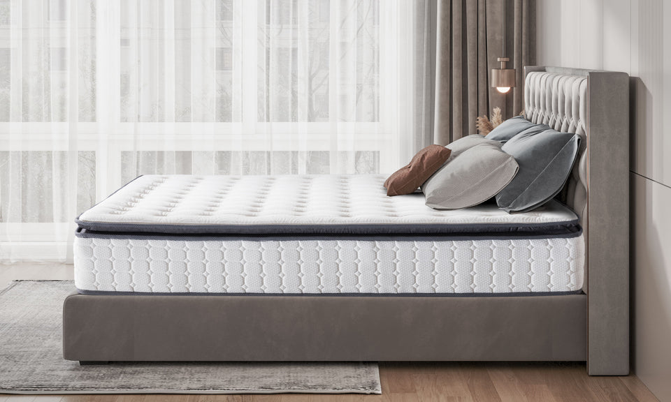Vesgantti Nova Future Hybrid Mattress 10.6 Inch Pillow Top Mattress