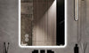 Dripex Illuminated Backlit LED Bathroom Mirror ,600*800 MM Bluetooth Bathroom Mirrors with Dimmable LED Lights and Demister Pad, Horizontal/Vertical
