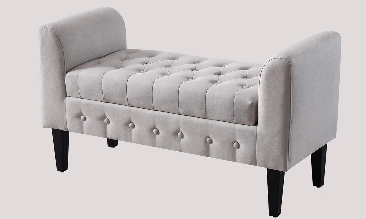 Seery upholstered online storage bench