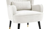 Vesgantti Velvet/Teddy Fleece Armchair with/without Footstool and Lumbar Pillow, Modern Wing Back Accent Chair with Ottoman, Large Cuddle Chair for Living Room Bedroom Study Room Office