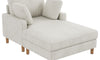 Vesgantti Single Sofa Bed, Corduroy Upholstered 104cm Wide Chaise Lounge Chair Indoor, With 2 Extra Pillows, Perfect For Living Room, Bedroom, Office and Apartment, Tool-free Assembly
