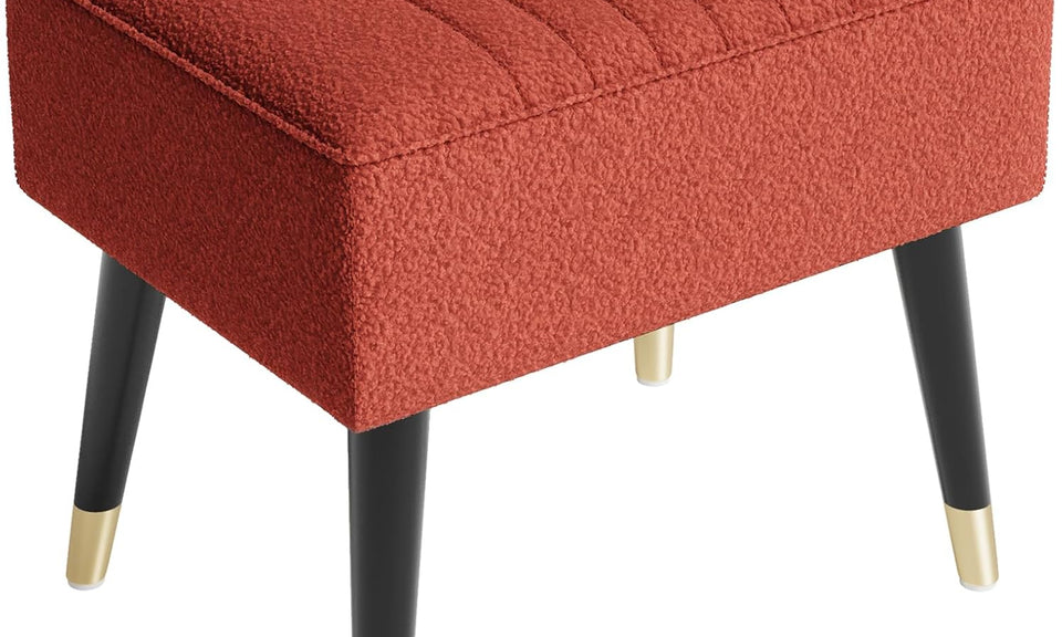 Vesgantti Velvet/Teddy Fleece Armchair with/without Footstool and Lumbar Pillow, Modern Wing Back Accent Chair with Ottoman, Large Cuddle Chair for Living Room Bedroom Study Room Office