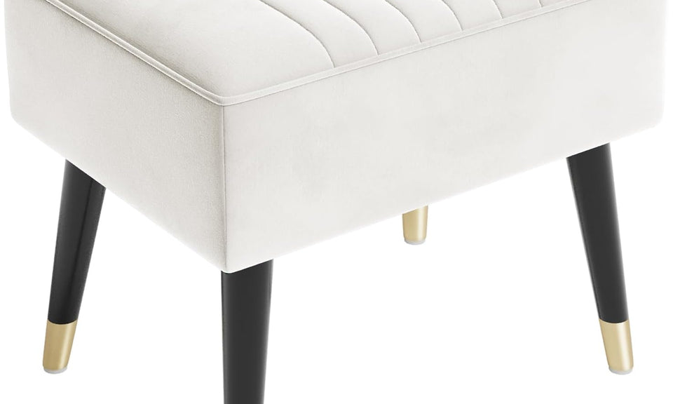 Vesgantti Velvet/Teddy Fleece Armchair with/without Footstool and Lumbar Pillow, Modern Wing Back Accent Chair with Ottoman, Large Cuddle Chair for Living Room Bedroom Study Room Office