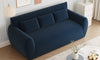 Vesgantti Corduroy Compressed 3 Seater Sofa, 200cm Upholstered Floor Sofa, Comfy Couch with 3 Pillows, No Assembly Required, Perfect for Living Room Bedroom Office Small Space, 200L*94D*80Hcm