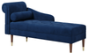 Vesgantti Velvet Chaise Longue, Indoor Lounge Sofa with Left/Right Armrest and Lumbar Pillow, Upholstered Chaise Lounge for Living Room Bedroom and Office, Tool-free Assembly