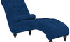 Vesgantti Velvet Button-tufted Indoor Chaise Lounge, Upholstered Chaise Longue Chair with Lumbar Pillow, Leisure Chair for Living Room Bedroom and Office, Easy to Assemble