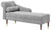 Vesgantti Velvet Chaise Longue, Indoor Lounge Sofa with Left/Right Armrest and Lumbar Pillow, Upholstered Chaise Lounge for Living Room Bedroom and Office, Tool-free Assembly