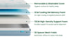 Vesgantti 16/18/20cm Ocean-Inspired Memory Foam Mattress with Cooling Gel Foam and Breathable Mesh