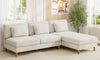 Vesgantti Corduroy Seater Sofa/Chaise Lounge Sofa, Perfect for Living Room, Bedroom, Office, Tool-free Assembly