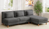 Vesgantti Corduroy Seater Sofa/Chaise Lounge Sofa, Perfect for Living Room, Bedroom, Office, Tool-free Assembly