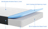 Vesgantti Folding Mattress, 10/15cm Gel Memory Foam Foldable Mattress Tri-fold for Travel, Camping, Guest Bed - 100-Night Trial, CertiPUR-US Certified