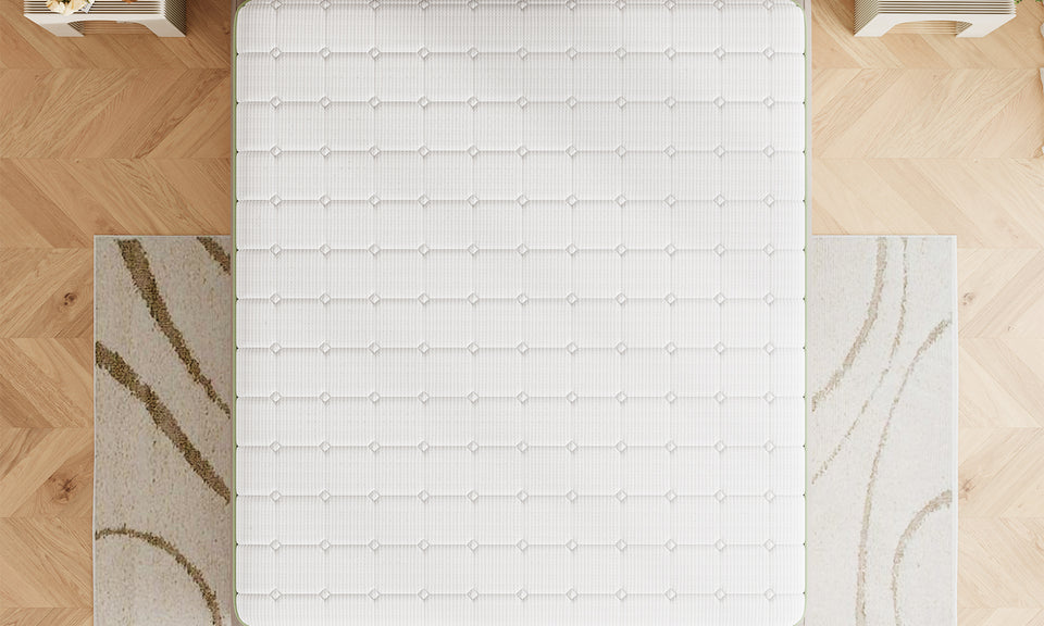 Vesgantti 10 Inch Hybrid Mattress with Memory Foam & Individually Pocket Spring, Medium Firm Orthopedic Mattress for Pressure Relief & Motion Isolation