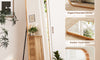 Dripex Arch/Rectangular Mirror Full Length, 160 x 50cm/150 x 40cm Full Body Floor Mirror with Stand, Standing/Leaning/Hanging for Living Room Bedroom