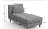 Vesgantti Corduroy Seater Sofa/Chaise Lounge Sofa, Perfect for Living Room, Bedroom, Office, Tool-free Assembly