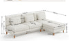 Vesgantti Corduroy Seater Sofa/Chaise Lounge Sofa, Perfect for Living Room, Bedroom, Office, Tool-free Assembly