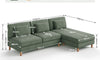 Vesgantti Corduroy Seater Sofa/Chaise Lounge Sofa, Perfect for Living Room, Bedroom, Office, Tool-free Assembly