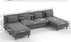Vesgantti Corduroy Seater Sofa/Chaise Lounge Sofa, Perfect for Living Room, Bedroom, Office, Tool-free Assembly