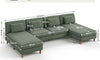 Vesgantti Corduroy Seater Sofa/Chaise Lounge Sofa, Perfect for Living Room, Bedroom, Office, Tool-free Assembly