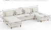 Vesgantti Corduroy Seater Sofa/Chaise Lounge Sofa, Perfect for Living Room, Bedroom, Office, Tool-free Assembly