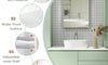 Dripex Single Door Bathroom Mirror Cabinet, Wall Mounted Storage Cupboard with Mirror, Cabinet with Adjustable Shelf