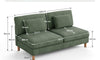 Vesgantti Corduroy Seater Sofa/Chaise Lounge Sofa, Perfect for Living Room, Bedroom, Office, Tool-free Assembly