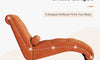 Vesgantti Velvet Button-tufted Indoor Chaise Lounge, Upholstered Chaise Longue Chair with Lumbar Pillow, Leisure Chair for Living Room Bedroom and Office, Easy to Assemble