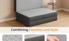 Vesgantti Folding Mattress with Storage Bag, 15cm Gel Memory Foam Tri-Fold Mattress for Travel, Camping & Guest Bed CertiPUR-US Certified, Grey