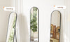 Dripex Arch/Rectangular Mirror Full Length, 160 x 50cm/150 x 40cm Full Body Floor Mirror with Stand, Standing/Leaning/Hanging for Living Room Bedroom