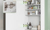 Dripex Single Door Bathroom Mirror Cabinet, Wall Mounted Storage Cupboard with Mirror, Cabinet with Adjustable Shelf