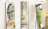 Dripex Arch/Rectangular Mirror Full Length, 160 x 50cm/150 x 40cm Full Body Floor Mirror with Stand, Standing/Leaning/Hanging for Living Room Bedroom