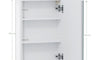 Dripex Single Door Bathroom Mirror Cabinet, Wall Mounted Storage Cupboard with Mirror, Cabinet with Adjustable Shelf