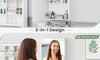 Dripex Single Door Bathroom Mirror Cabinet, Wall Mounted Storage Cupboard with Mirror, Cabinet with Adjustable Shelf
