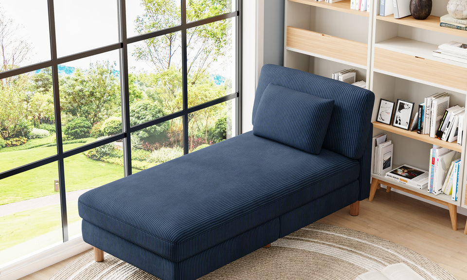 Vesgantti Corduroy Seater Sofa/Chaise Lounge Sofa, Perfect for Living Room, Bedroom, Office, Tool-free Assembly