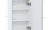 Dripex Single Door Bathroom Mirror Cabinet, Wall Mounted Storage Cupboard with Mirror, Cabinet with Adjustable Shelf