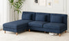 Vesgantti Corduroy Seater Sofa/Chaise Lounge Sofa, Perfect for Living Room, Bedroom, Office, Tool-free Assembly