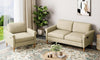 Vesgantti Fabric/Velet Loveseat Sofa, 1/2/3/4 Seater Couch/Armchair with Bilateral Pocket Storage & Removable Cushions, Perfect for Living Room, Bedroom and Office, Tool-free Assembly