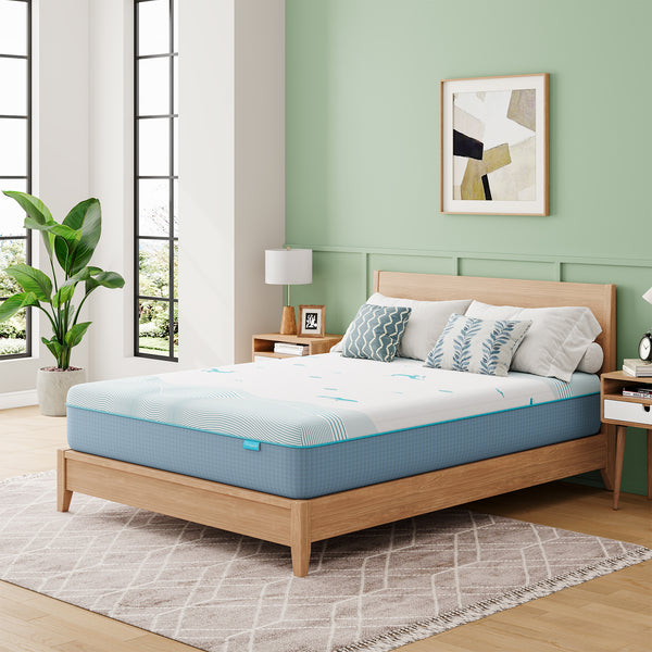 Vesgantti 16/18/20cm Ocean-Inspired Memory Foam Mattress with Cooling Gel Foam and Breathable Mesh