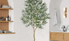 YOLEO 4FT/5FT/6FT/7FT Artificial Olive Tree Faux Silk Olive Plant for Home Office Decor Indoor Lifelike Fake Tree