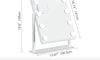 Dripex 9/12 Dimmable Bulbs Hollywood LED Vanity Mirror, Lighted Makeup Mirror, 360°Rotation, 3 Color Lighting Modes, Touch Screen Control, Light up Dressing Table Mirror for Bedroom
