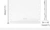 Dripex 14/15 Dimmable LED Bulbs Hollywood Vanity Mirror with Lights, Large Lighted Makeup Mirror, USB Cable, Touchscreen Control, Cosmetic Tabletop Mirror for Bedroom, Dressing Room