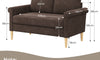Vesgantti Fabric/Velet Loveseat Sofa, 1/2/3/4 Seater Couch/Armchair with Bilateral Pocket Storage & Removable Cushions, Perfect for Living Room, Bedroom and Office, Tool-free Assembly