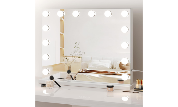 Dripex Hollywood Vanity Mirror 50*42cm with 14 Dimmable LED Bulbs and Touchscreen Control