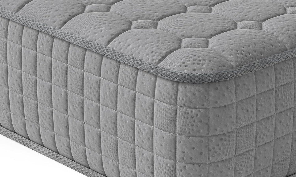 Vesgantti 10 Inch Hybrid Mattress with Breathable Memory Foam and Individually Pocket Spring - Medium Firm, Grey