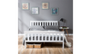 Double Bed Wooden Frame 4ft6 Double Wooden Bed in White For Adults, Kids, Teenagers(4FT6)